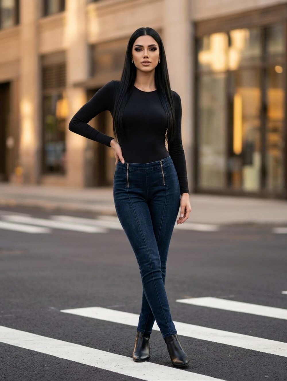 2B Bebe Dark Blue Jeans